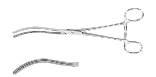 КОХЕР АТРАВМАТ. ЗАТИСКАЧ ВИГНУТ. 220MM